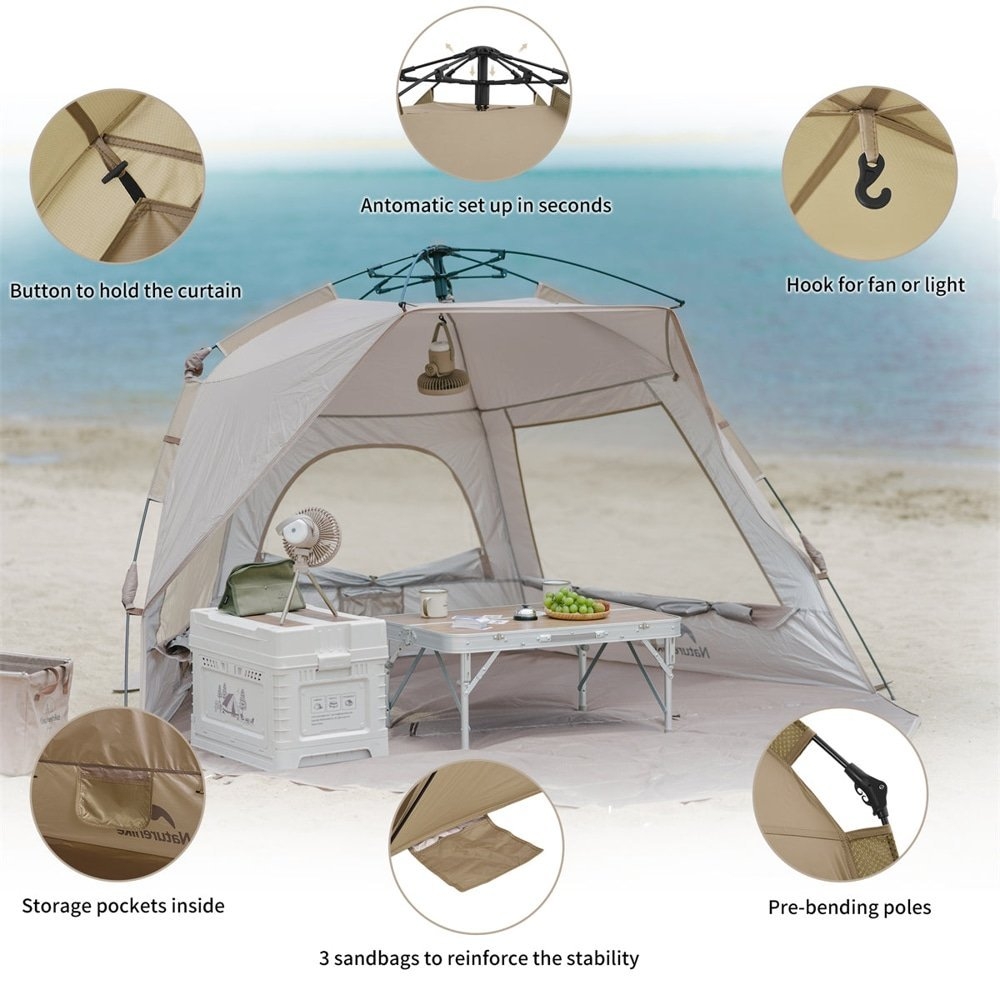 Naturehike Instant Up 3P Beach Tent