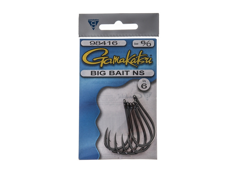Gamakatsu Big Bait NS Hooks 6/0 Qty 6