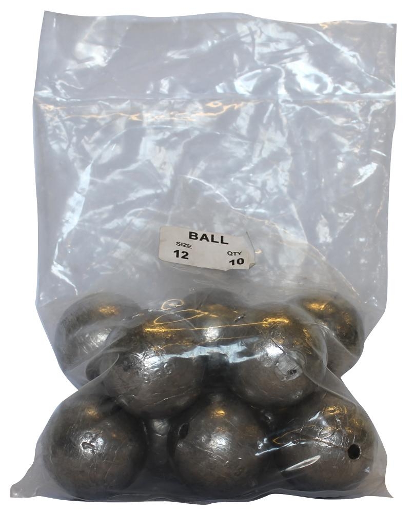 Ball Sinkers Bulk Pack 12oz Qty 10