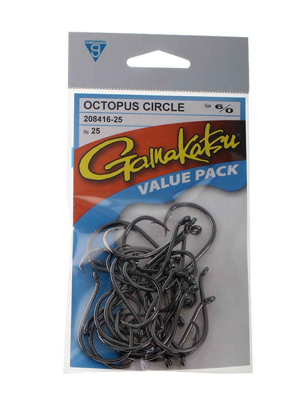 Gamakatsu Octopus Circle Hook 6/0 Value Pack Qty 25