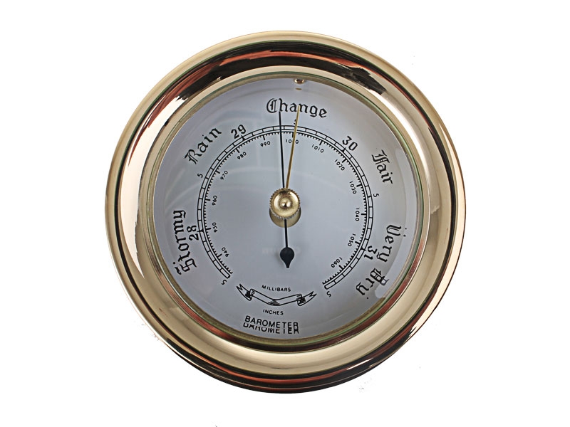 Brass Ship Barometer 4.5''