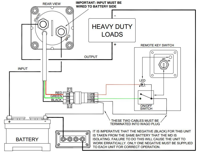 BEP Remote Operated Battery Switch 275Amp