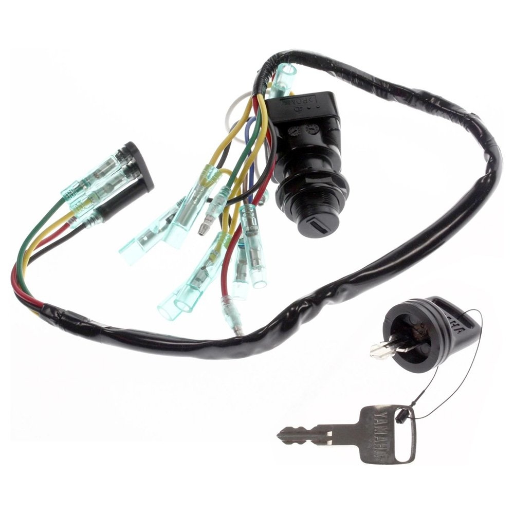 Paragon Ignition Main Key Switch Assembly for Yamaha 2-Stroke and 4-Stroke