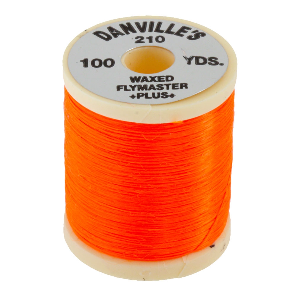 Danville Flymaster Plus Waxed Thread Fluoro Orange