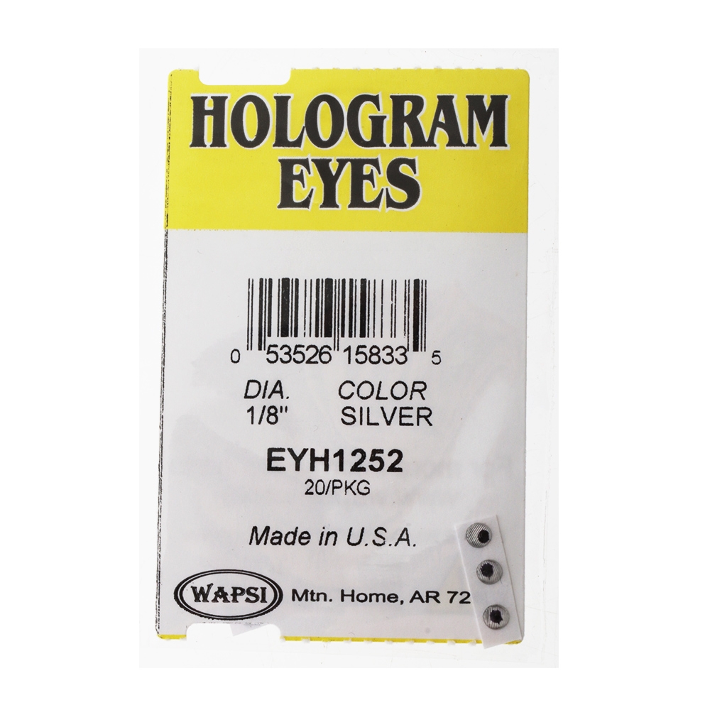 Hologram Dome Eyes Silver 3.2mm