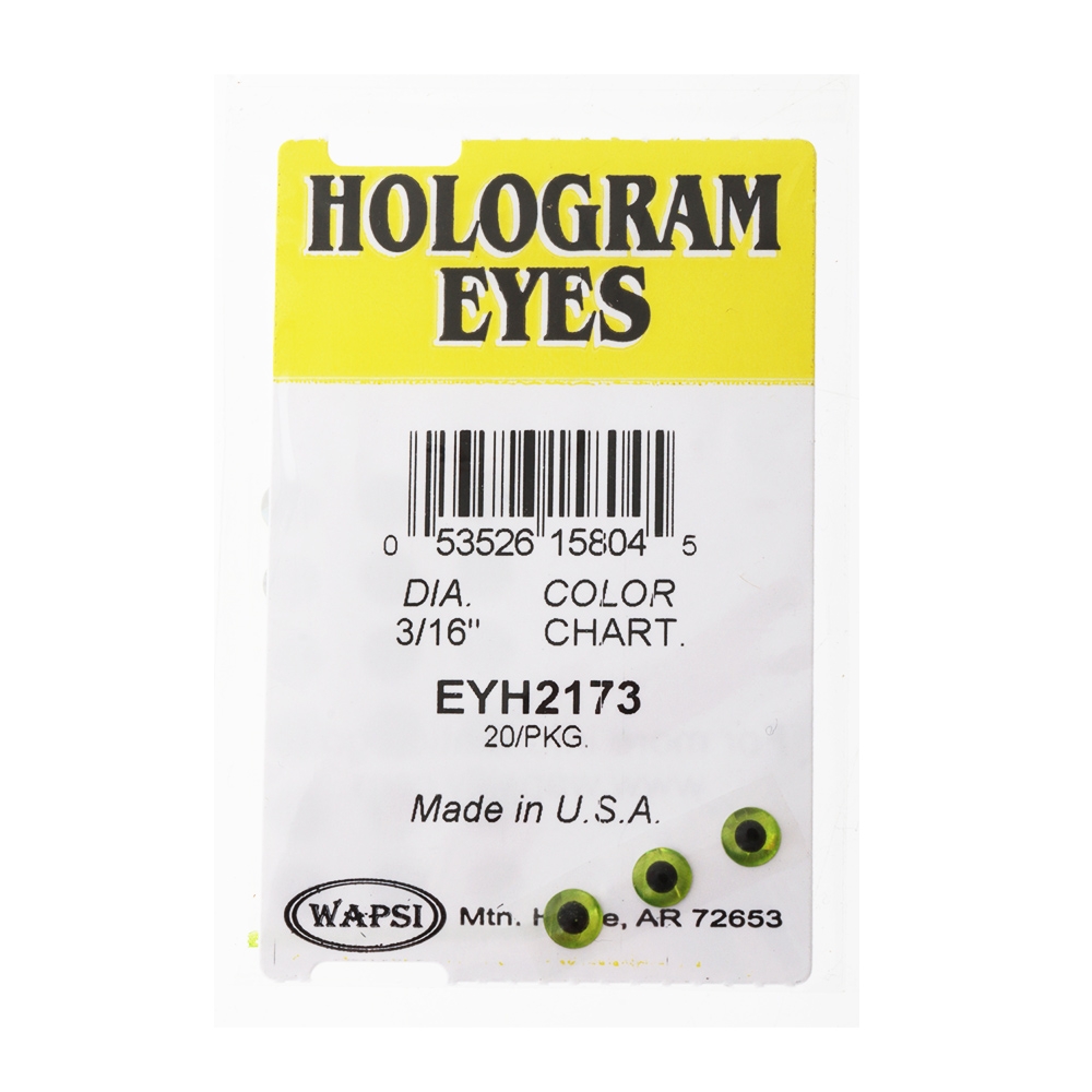 Hologram Dome Eyes Chartreuse 4.7mm