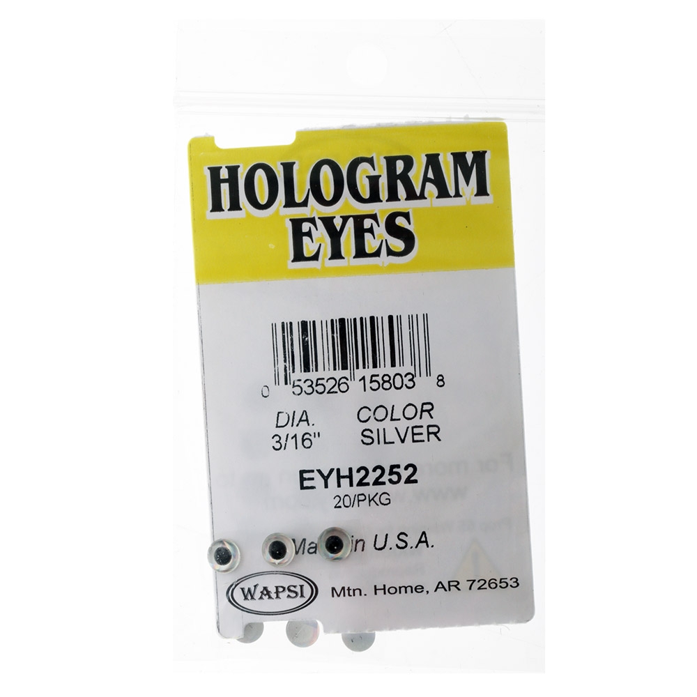 Hologram Dome Eyes Silver 4.7mm
