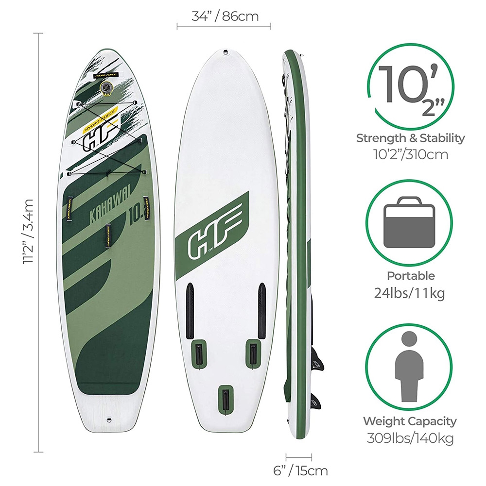 Hydro-Force Kahawai Inflatable Stand Up Paddle Board Package 10ft 2in - Ex Display