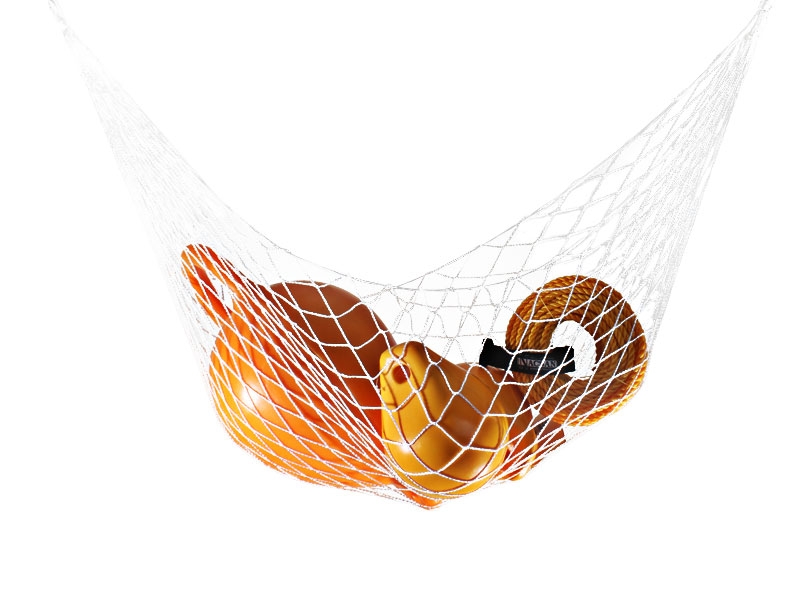 Nylon Gear Hammock - White