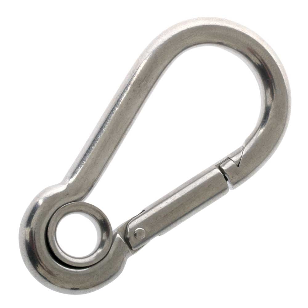 Ronstan CS2450-6 Carabiner Spring Hook with Eyelet 60mm