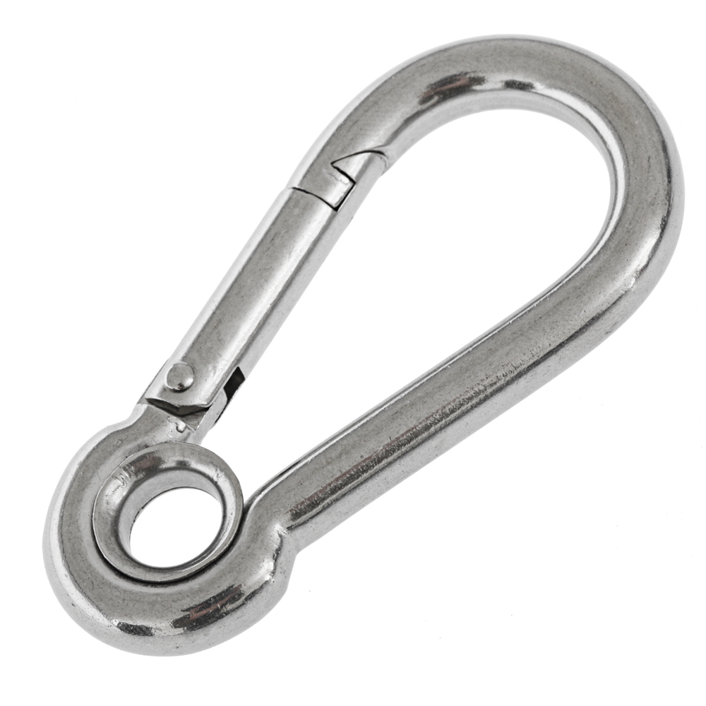 Ronstan CS2450-8 Carabiner Spring Hook with Eyelet 80mm