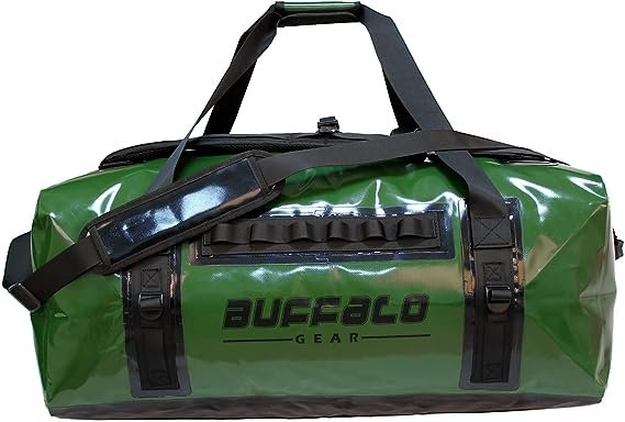 Buffalo Gear Heavy-Duty Waterproof Dry Duffle Bag 120L Green