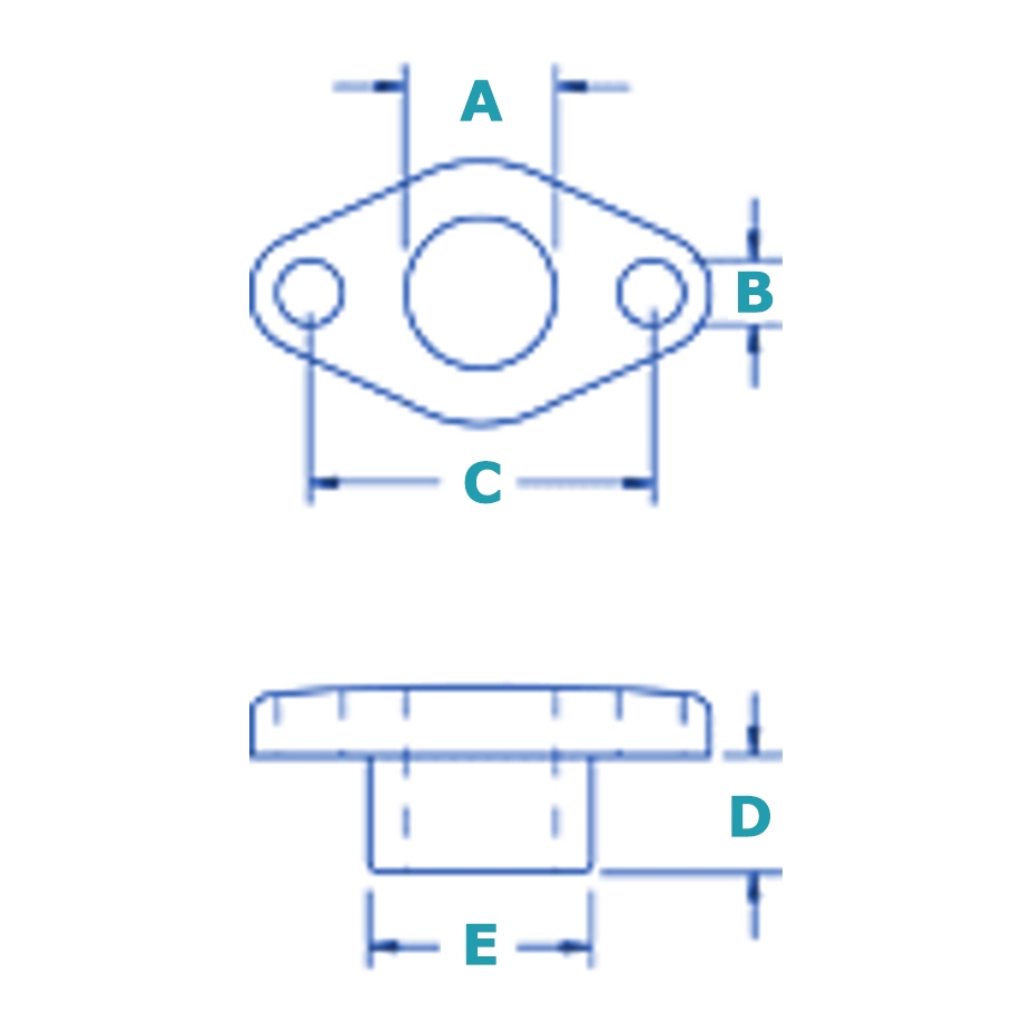 Ronstan PNP187 Screw-On Bush 7.5mm ID x 14mm Deep