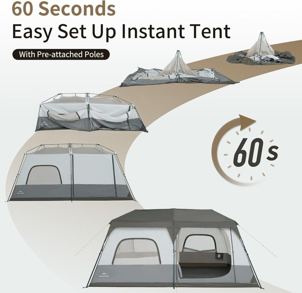 Naturehike Cape 12.9 Instant Up 8P Tent