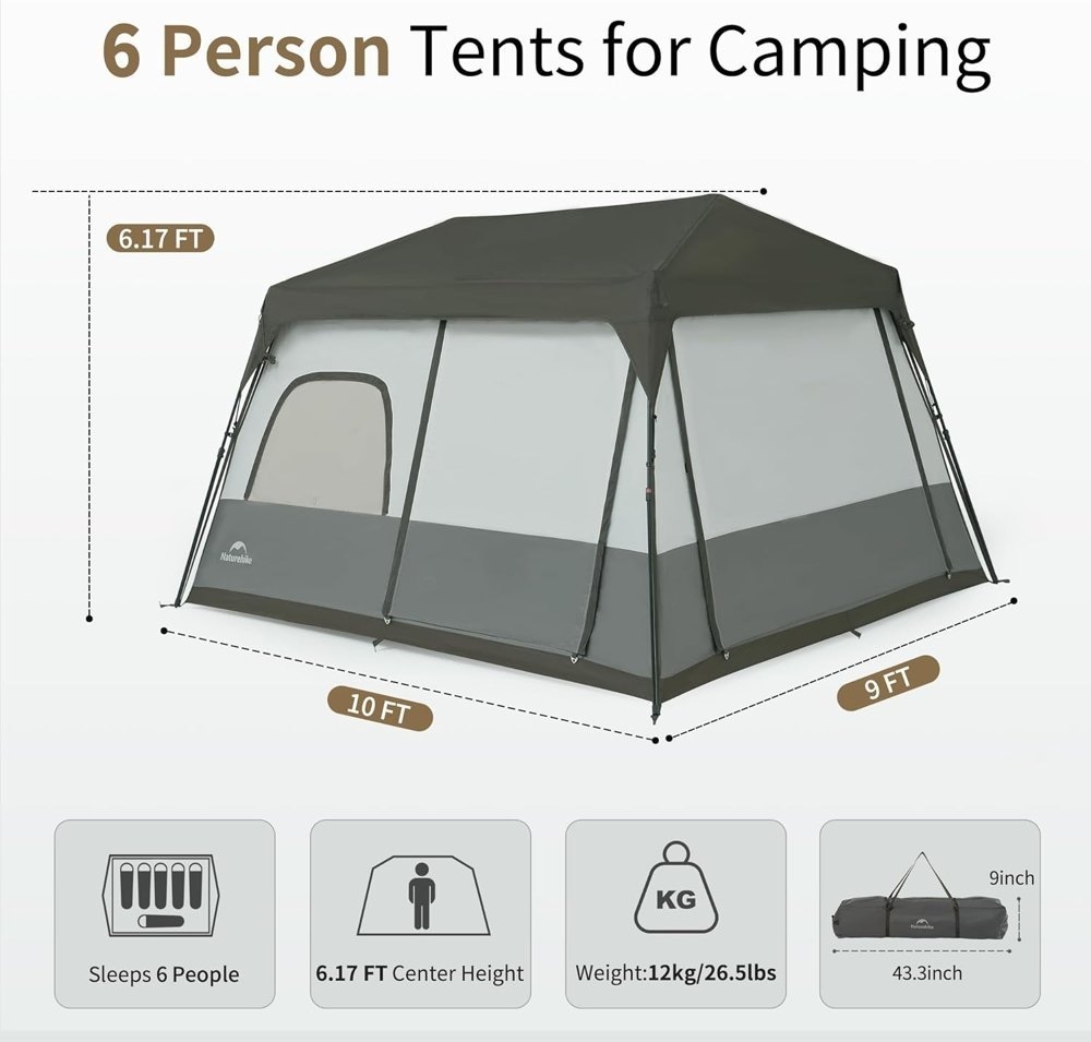 Naturehike Cape 12.9 Instant Up 8P Tent