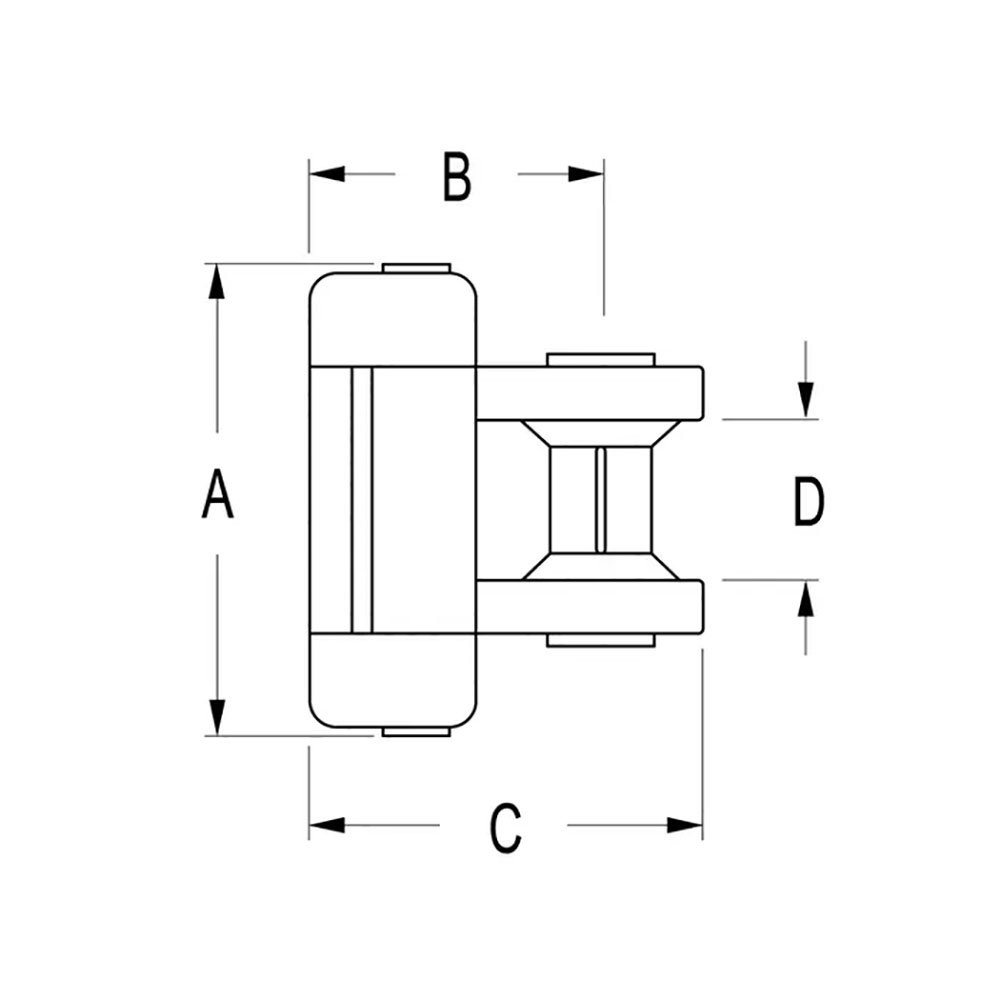 Ronstan RC28463 Series 8 BallSlide Intermediate Car 76mm x 51mm