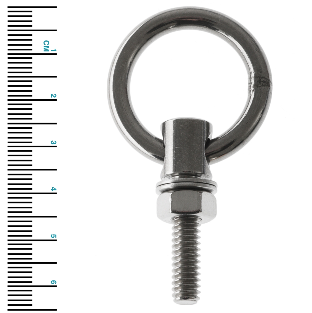 Ronstan RF26 Ring Bolt 1/4inch UNC Thread x 26mm (1inch) Long