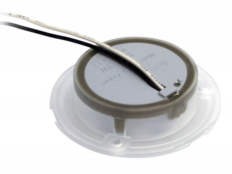 Hella Marine White LED Enhanced Brightness Round Courtesy Lamp White Plastic Rim 24v