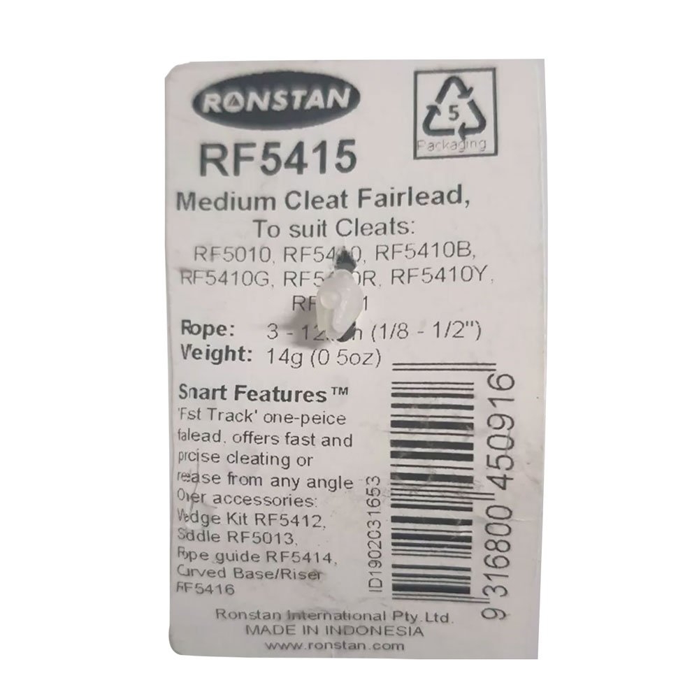 Ronstan RF5415 Medium Cleat Fairlead Black