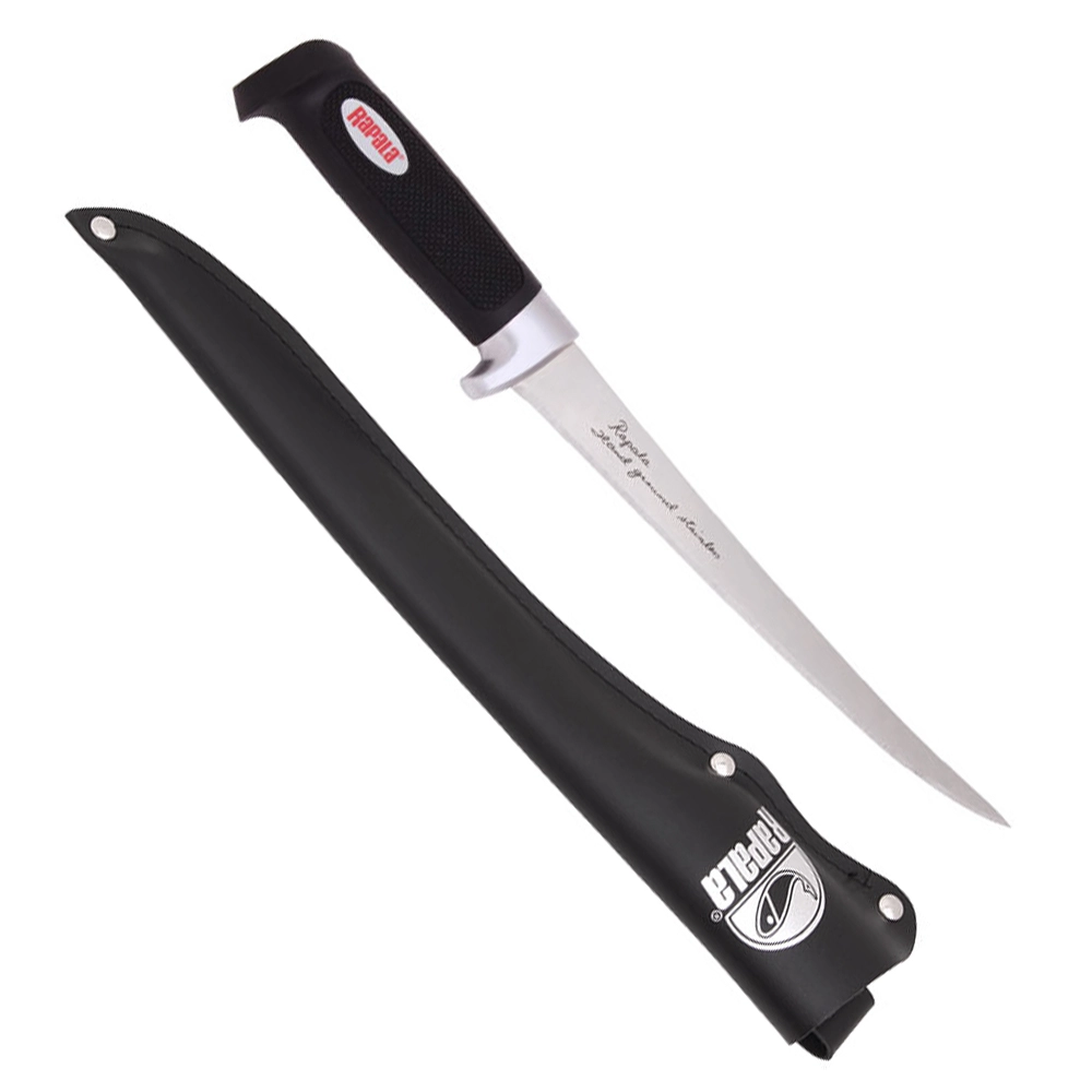 Rapala Soft Grip Fillet Knife with Sheath 23cm Rapala Soft Grip Fillet Knife with Sheath 23cm