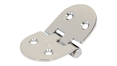 Sinox 304 Polished Stainless Steel Flush Door Hinge 1643 75x40mm