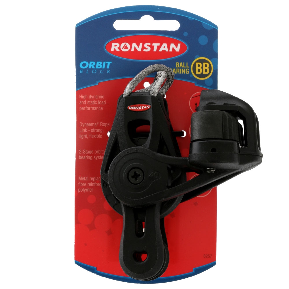 Ronstan RF45521 Series 40 Ball Bearing Orbit Block - Fiddle & Cleat Link Head