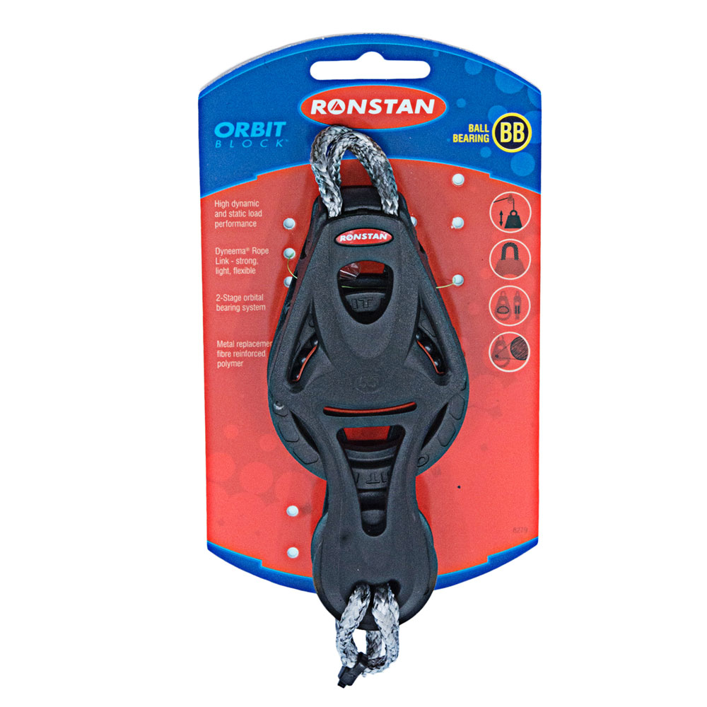 Ronstan RF55511 Series 55 Ball Bearing Orbit Block - Fiddle & Becket Link Head