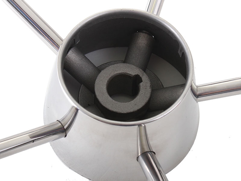 Stainless Steering Wheel with Rubber Boot 13.5in