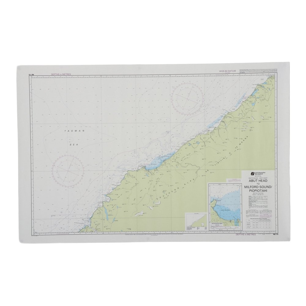 NZ 73 Abut Head to Milford Sound - Jackson Bay Chart
