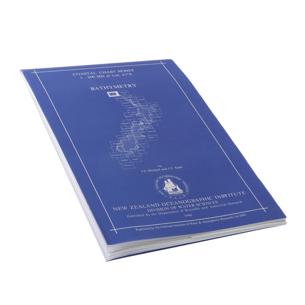 North Island NZ Bathymetric Chart