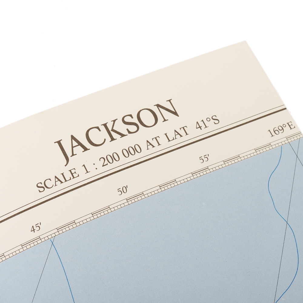 South Island NZ Jackson Bathymetric Chart