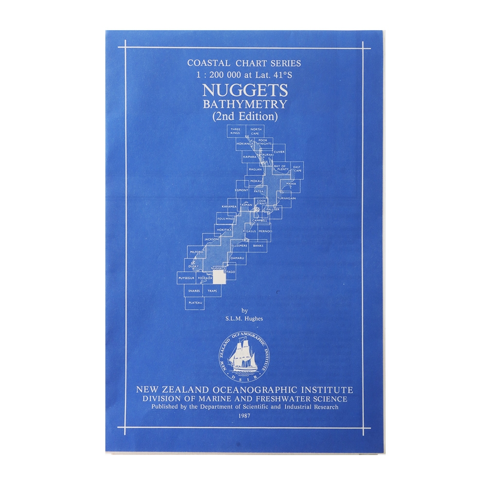 South Island NZ Nuggets Bathymetric Chart