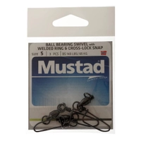 Mustad Ball Bearing Game Swivel with Cross-Lock Snap Thumbnail Mustad Ball Bearing Game Swivel with Cross-Lock Snap