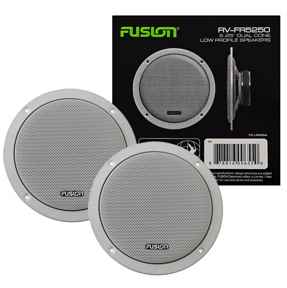 Fusion RV-FR5250 5in 100W Super Slim Speakers Pair
