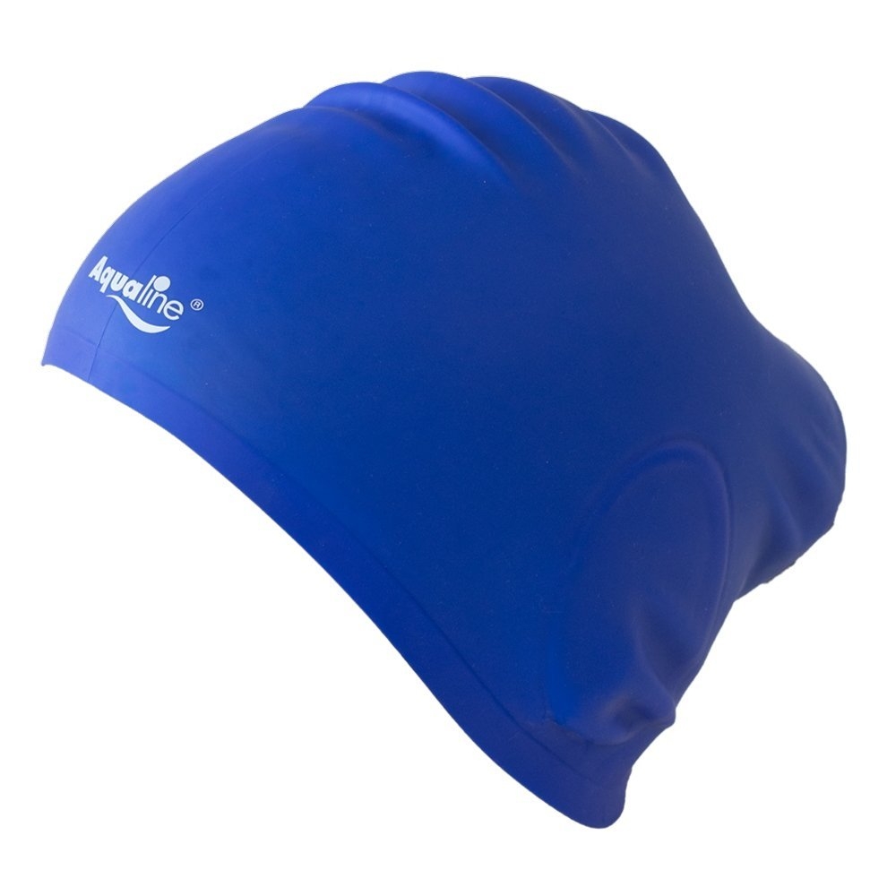 Aqualine Long Hair Silicone Swim Cap