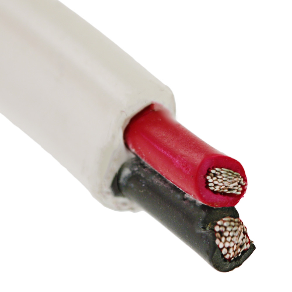 BEP Twin Core Sheathed Cable 2.5mm 0.6/1kV White - Per Metre