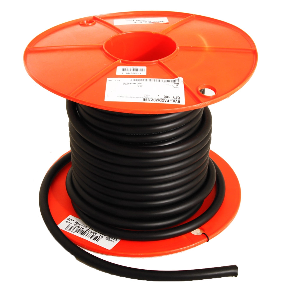 BEP Flexible Battery Cable Black 1m 50mm 232A BEP Flexible Battery Cable Black 1m 50mm 232A