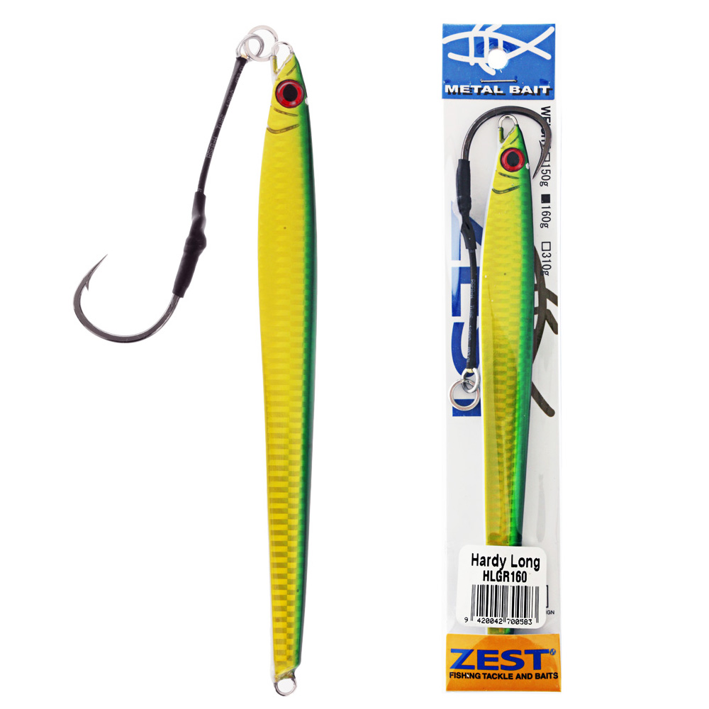 Zest Hardy Long Jig 160g Green