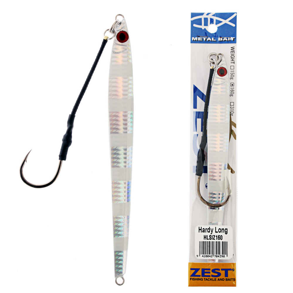 Zest Hardy Long Jig 160g Silver