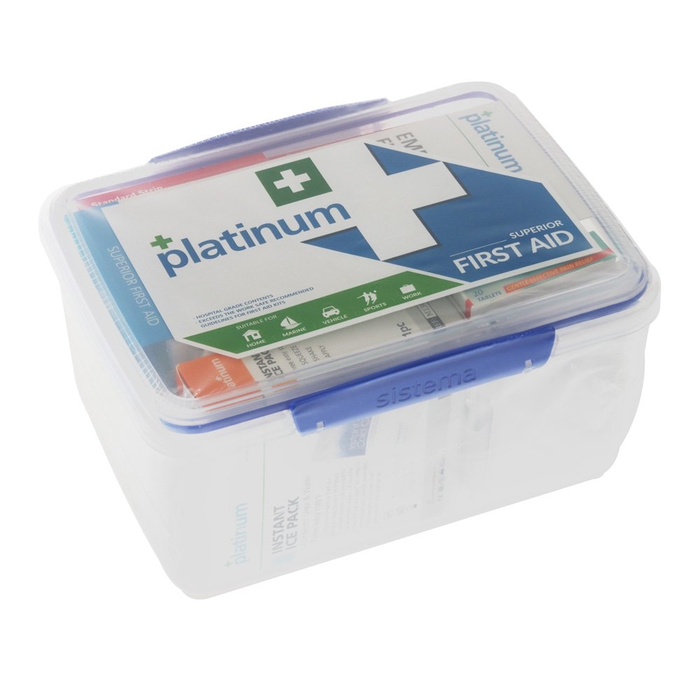 Platinum Marine Coastal 96 Piece First Aid Kit Plastic Case