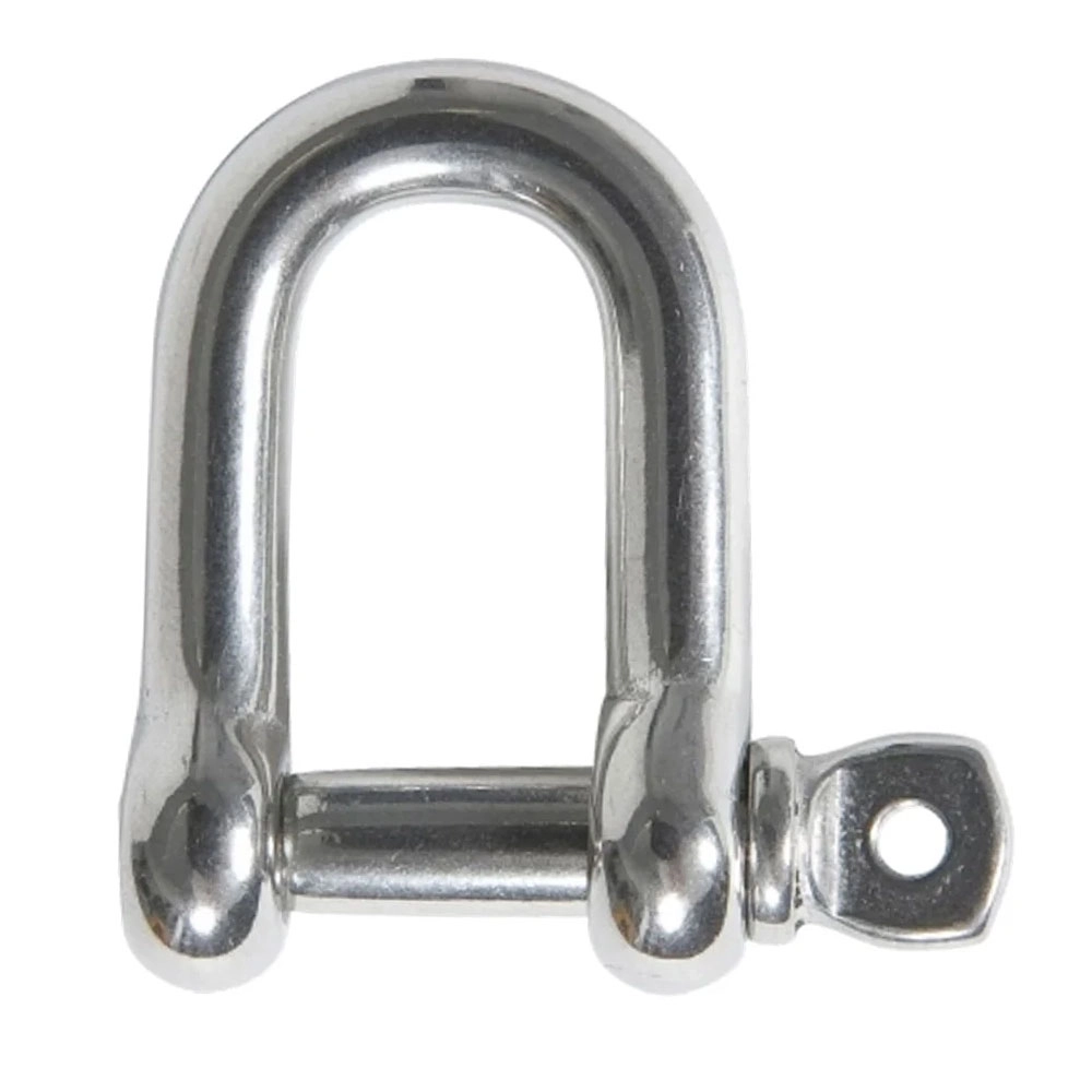 Stainless Steel D Shackle with Captive Pin 6mm Stainless Steel D Shackle with Captive Pin 6mm