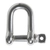 Stainless Steel D Shackle with Captive Pin 10mm