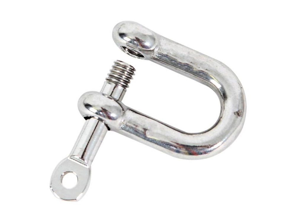 AISI 316 Stainless Steel D Shackle with Removable Pin 5mm AISI 316 Stainless Steel D Shackle with Removable Pin 5mm