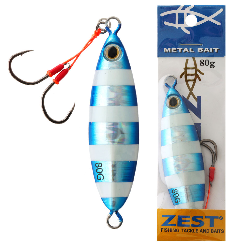 Zest Slow Jay Slow Pitch Jig 80g Blue Zebra