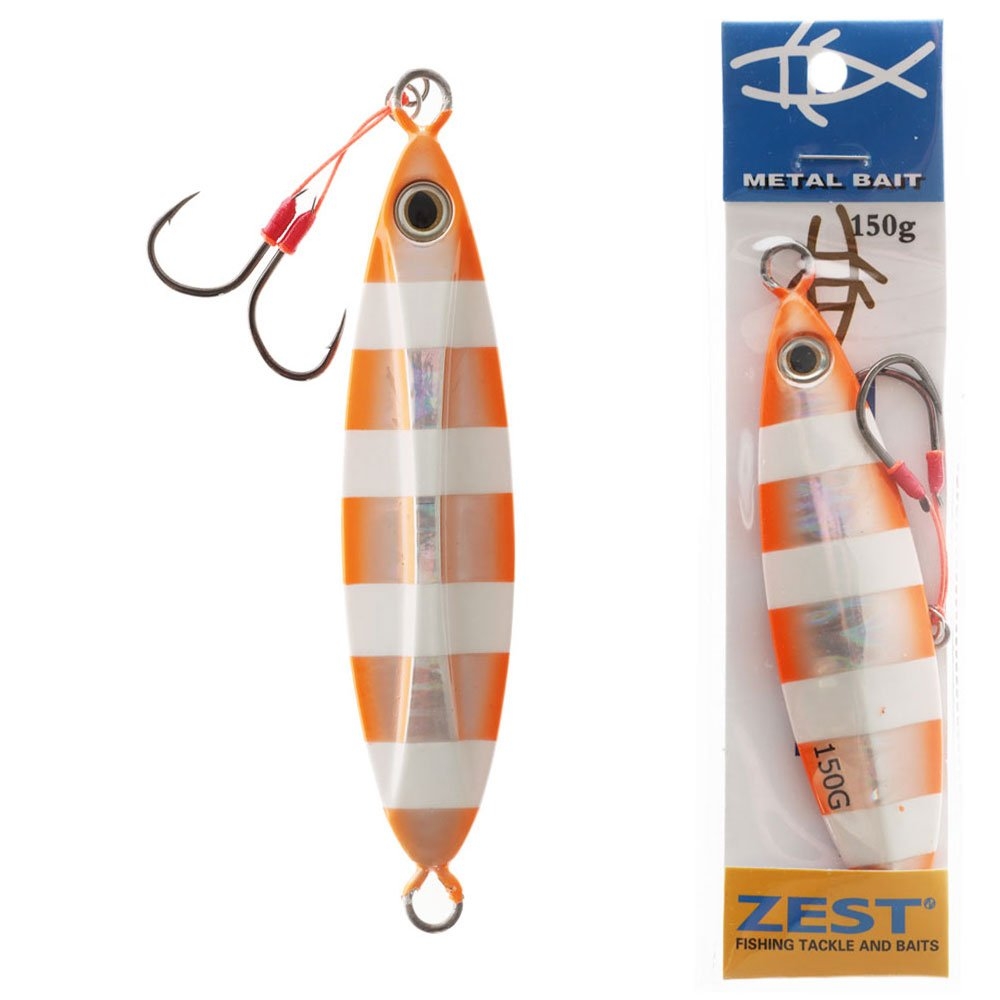 Zest Slow Jay Slow Pitch Jig 150g Orange Zebra