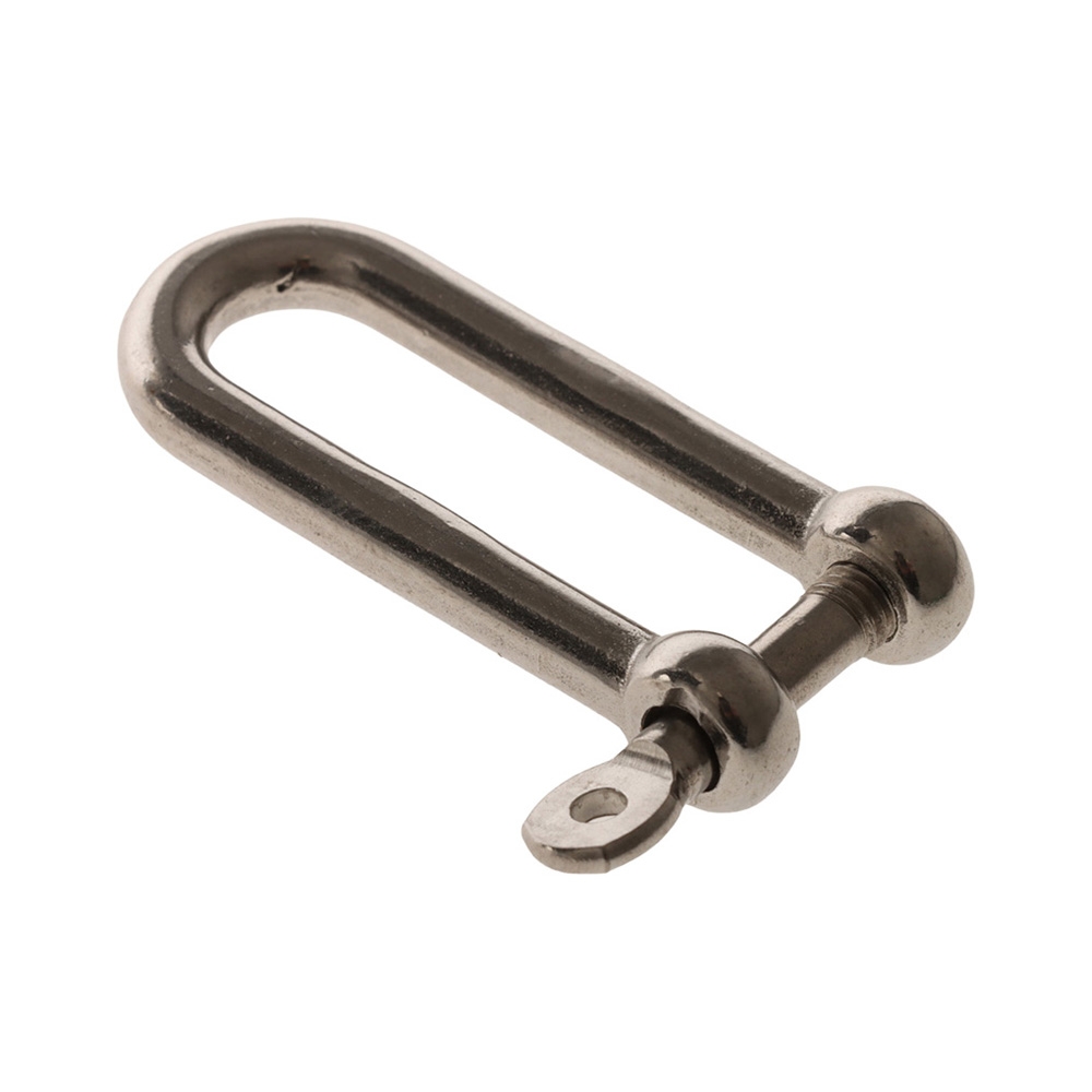 Stainless D-Shackle Long Removable Pin 6mm