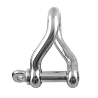 AISI 316 Stainless Steel Twist Shackle Collared Pin Thumbnail AISI 316 Stainless Steel Twist Shackle Collared Pin