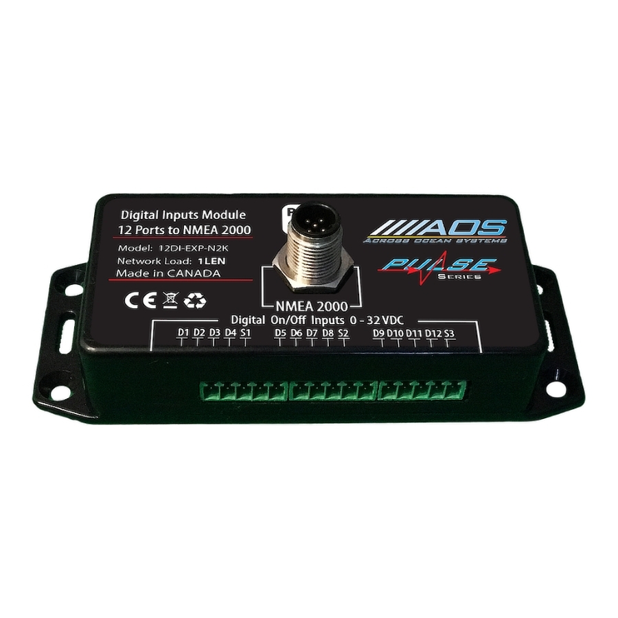 Across Ocean Systems 12 Digital Inputs NMEA 2000 Module