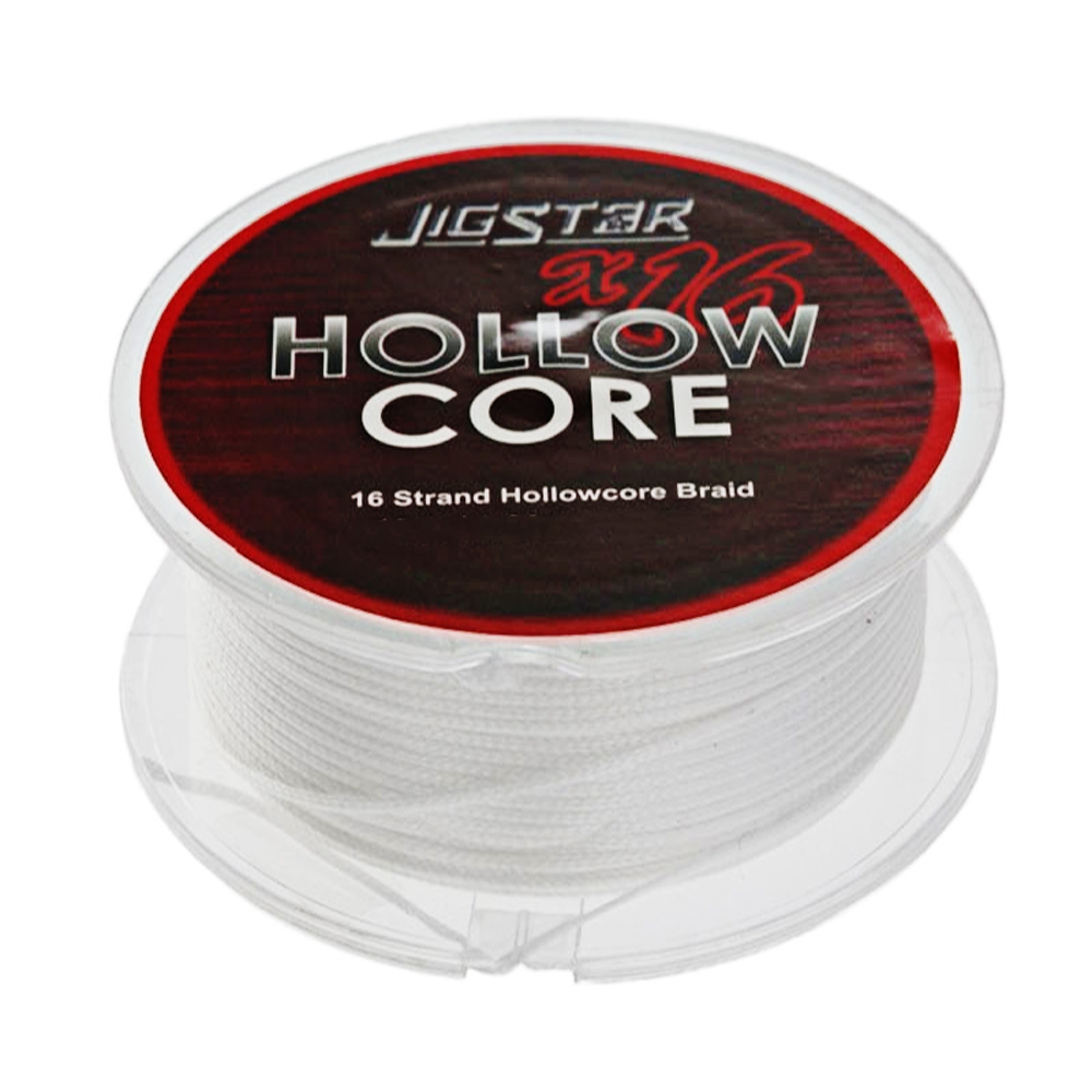 Jig Star X16 Hollow Core Braid White 25m 130lb