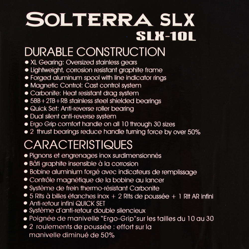 Okuma Solterra SLX 10L Level Wind Reel